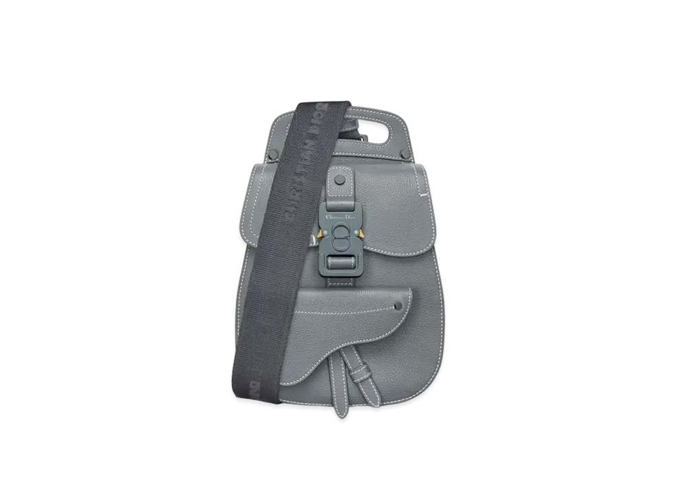 Dior Gallop Sling Bag Grained Calfskin "Deep Gray"