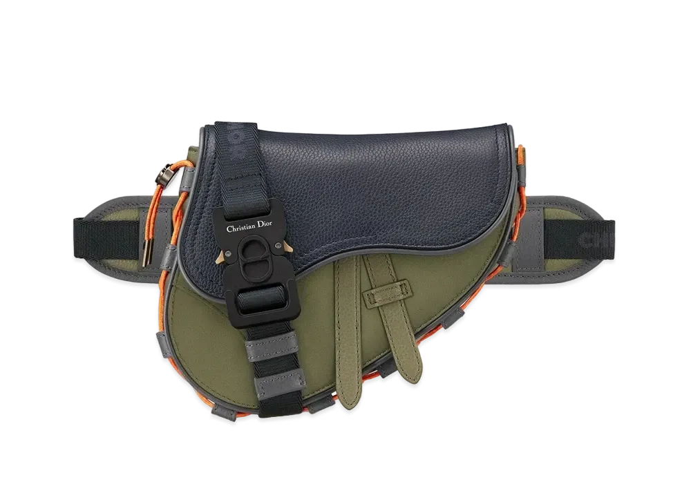 Dior x Sacai Mini Saddle Bag "Olive"