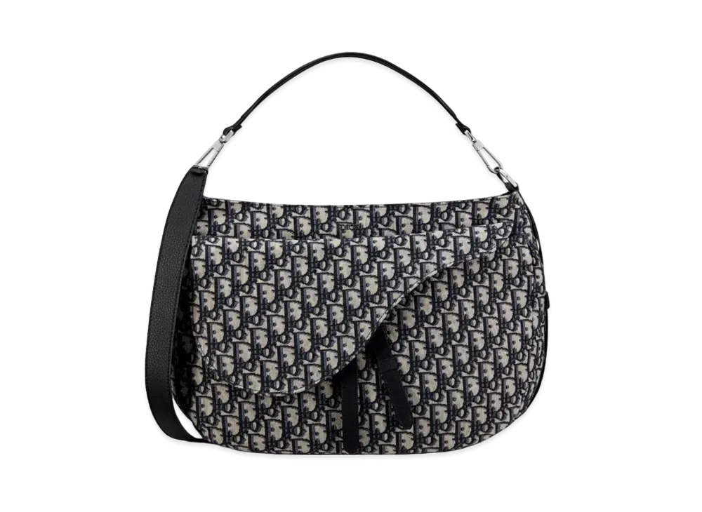 Dior Saddle Soft Bag Dior Oblique Jacquard "Beige/Black"