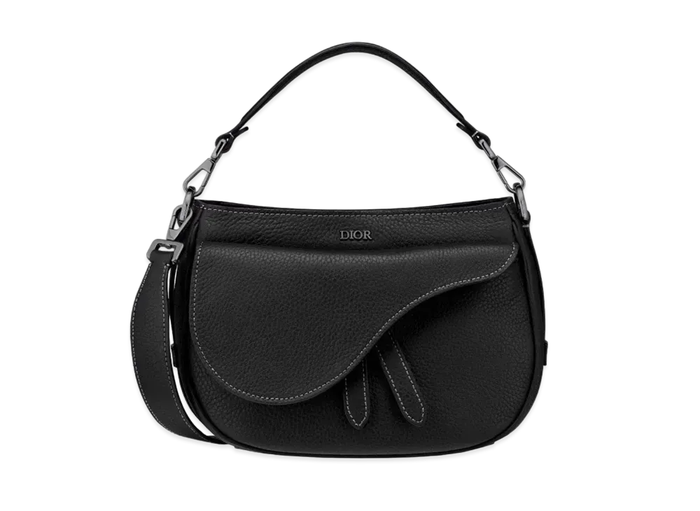 Dior Saddle Soft Mini Bag Grained Calfskin "Black"
