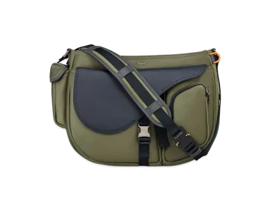 Dior x Sacai Saddle Soft Bag "Olive"
