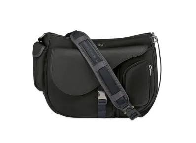 Dior x Sacai Saddle Soft Bag "Black"