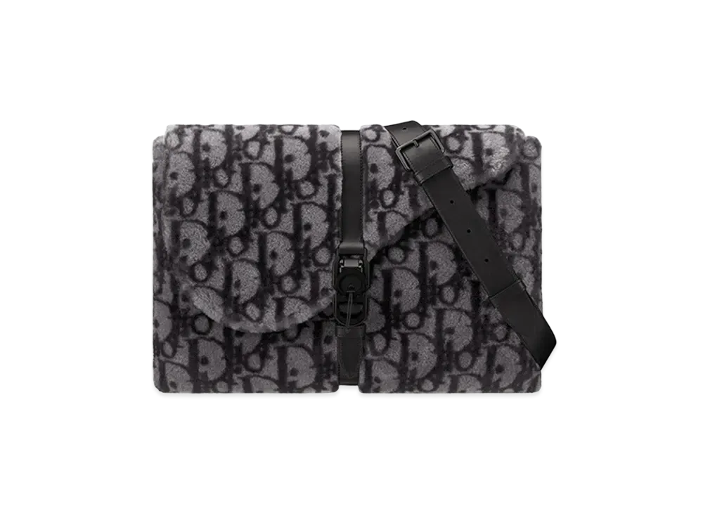 Dior Pillow Bag with Strap Dior Oblique Motif "Gray"
