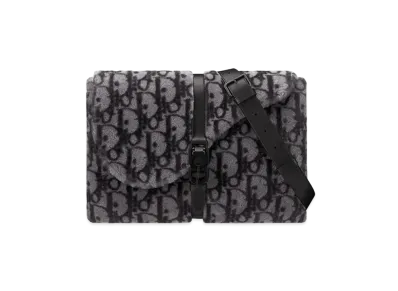 Dior Pillow Bag with Strap Dior Oblique Motif "Gray"
