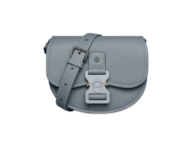 Dior Mini Gallop Bag Strap Grained Calfskin "Gray"