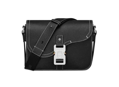 Dior Mini Saddle Bag Strap Grained Calfskin "Black"