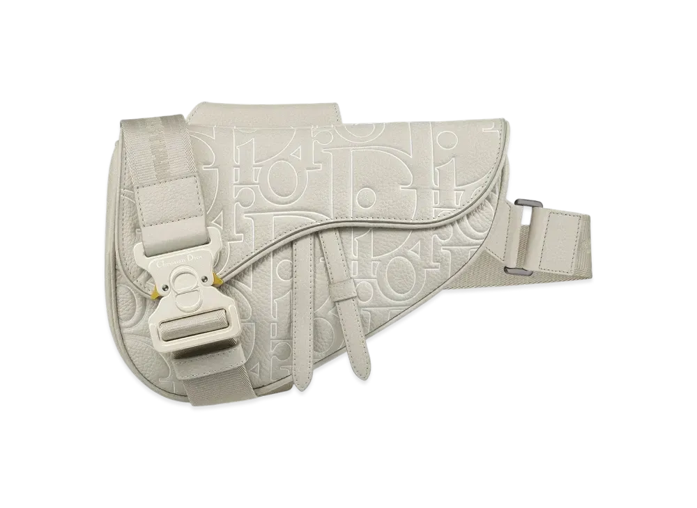 Dior Saddle Bag Dior Gravity Outline Leather and Grained Calfskin "Beige"