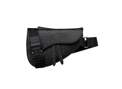Dior Saddle Bag Dior Gravity Leather and Grained Calfskin "Black"