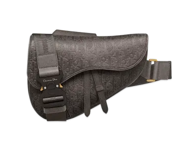 Dior x Denim Tears Dior Tears Saddle Bag Antique Calfskin with Embossed Dior Oblique Motif "Brown"