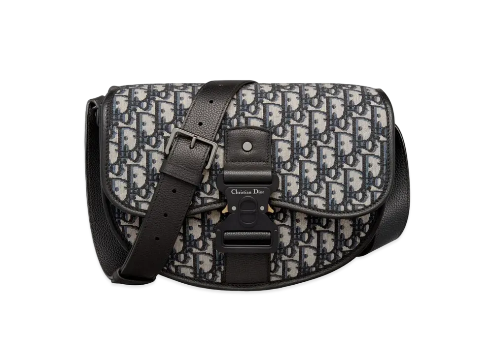 ディオール ギャロップ バッグ ストラップ ディオール オブリーク ジャカード "ベージュ/ブラック" 1ADPO255YKY_H27E