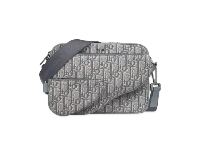 Dior Saddle Triple Pouch Dior Oblique Jacquard "Deep Gray"
