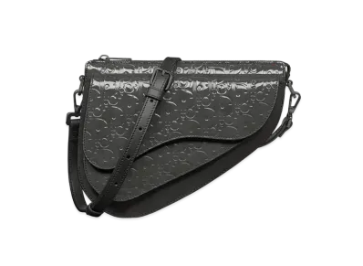 Dior Boxy Saddle Bag Oblique "Black"