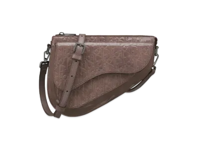 Dior Boxy Saddle Bag Oblique "Plum"