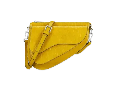 Dior Boxy Saddle Bag Dior Oblique "Yellow"