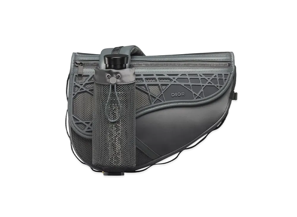 Dior Sahara Saddle Bag Deep Upcycled Nylon Rubber "Gray"