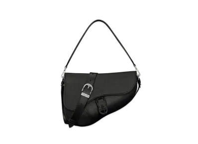 Dior Saddle Twin Bag Grained Calfskin "Black"