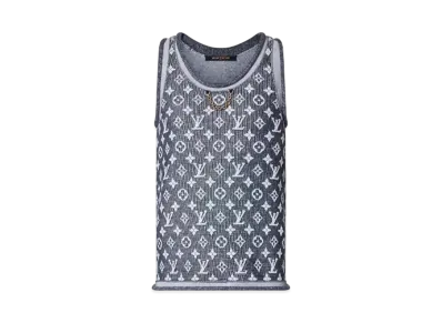 Louis Vuitton Monogram Jacquard Tank Top "Blue Gris"