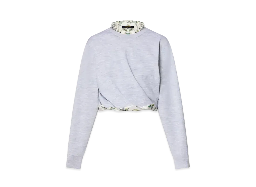 Louis Vuitton Floral Monogram Hem Sweater "Glycine"