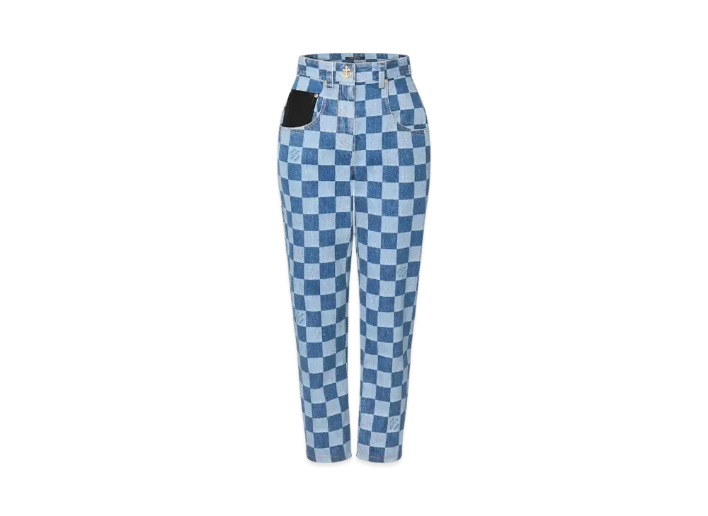 Louis Vuitton Damier Denim Jeans "Blue"