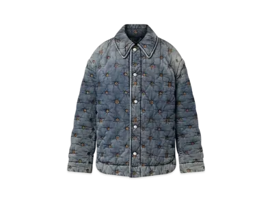 Louis Vuitton Padded Denim Monogram Overshirt "Indigo"