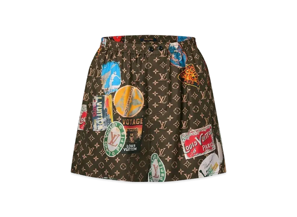 Louis Vuitton Elysee Palace Boxer Shorts "Dark Brown"