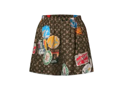 Louis Vuitton Elysee Palace Boxer Shorts "Dark Brown"