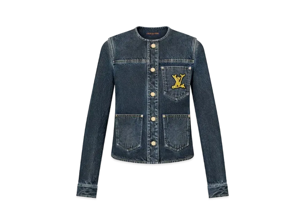 Louis Vuitton Nautical LV Patch Denim Jacket "Indigo"
