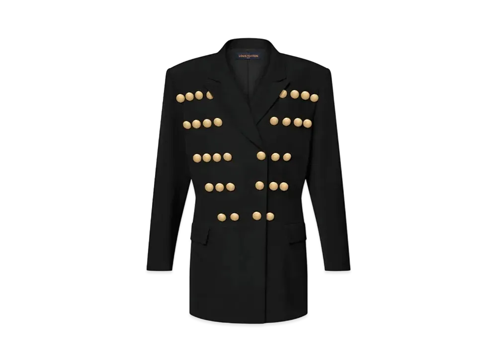 Louis Vuitton Button Front Blazer "Noir"