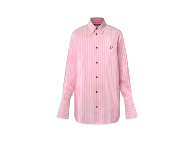 Louis Vuitton Double Stripe Silk Shirt "Pink"