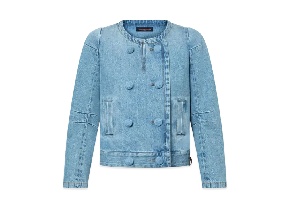 Louis Vuitton Double Breasted Denim Jacket "Blue"