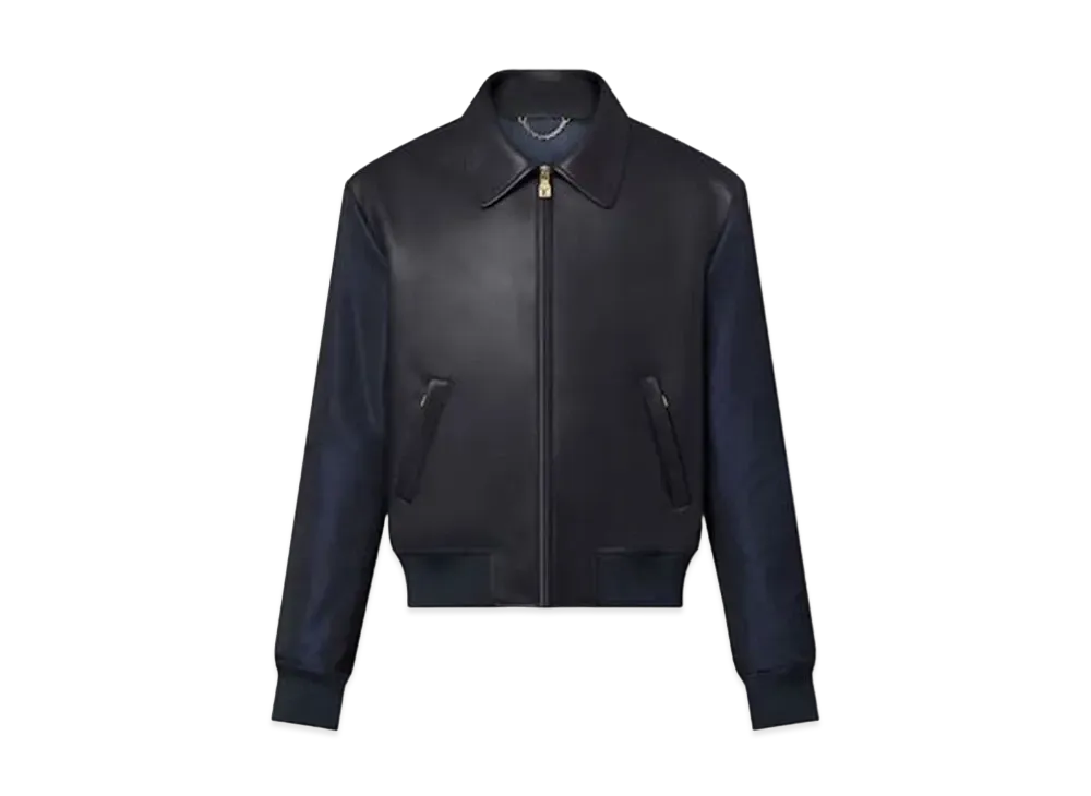 Louis Vuitton Leather Mix Blouson "Noir"