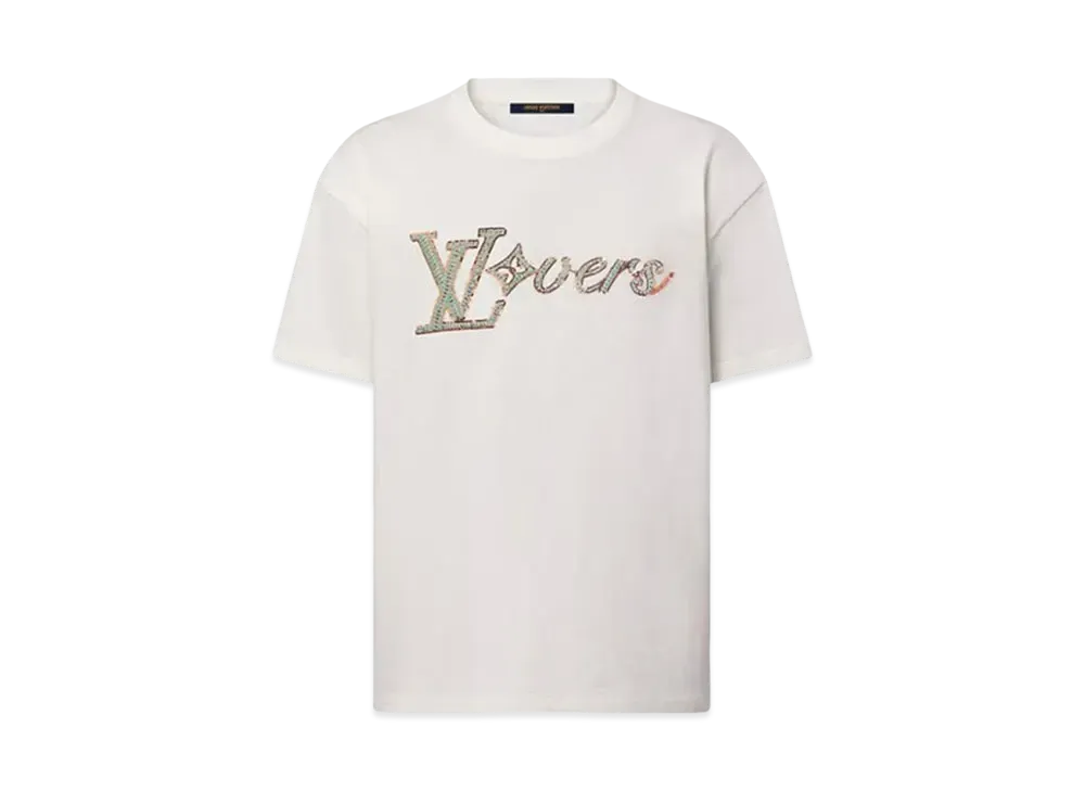Louis Vuitton Embroidered Short-Sleeved T-Shirt "Milky White"