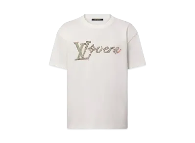Louis Vuitton Embroidered Short-Sleeved T-Shirt "Milky White"