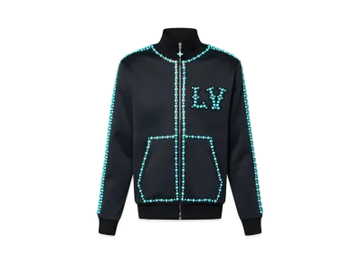 Louis Vuitton Embellished Cotton Track Top "Noir"