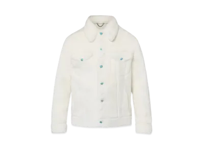 Louis Vuitton Mink Trucker Jacket "Blanc"