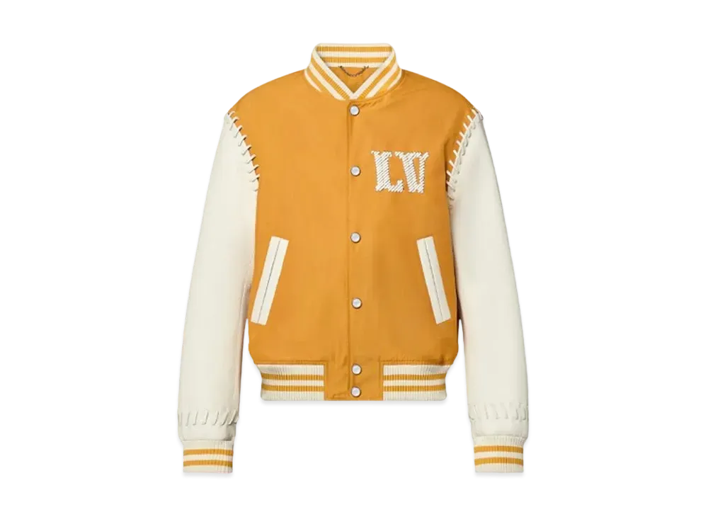 Louis Vuitton Embroidered Varsity Blouson "Golden Yellow"