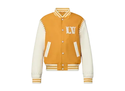 Louis Vuitton Embroidered Varsity Blouson "Golden Yellow"