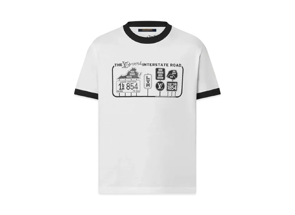 Louis Vuitton Embellished Cotton T-Shirt "Milky White"