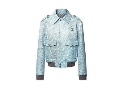 Louis Vuitton x Park Seo-Bo Epi Leather Flight Jacket "Ballad Blue"