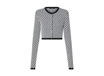 Louis Vuitton Mini Damier Knit Cardigan "Noir/Blanc"