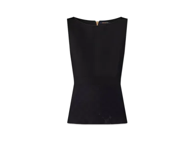 Louis Vuitton Embossed Monogram Fitted Top "Noir"