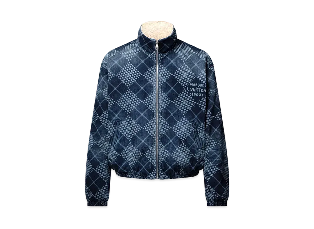 Louis Vuitton Denim Fleece Blouson "Indigo"