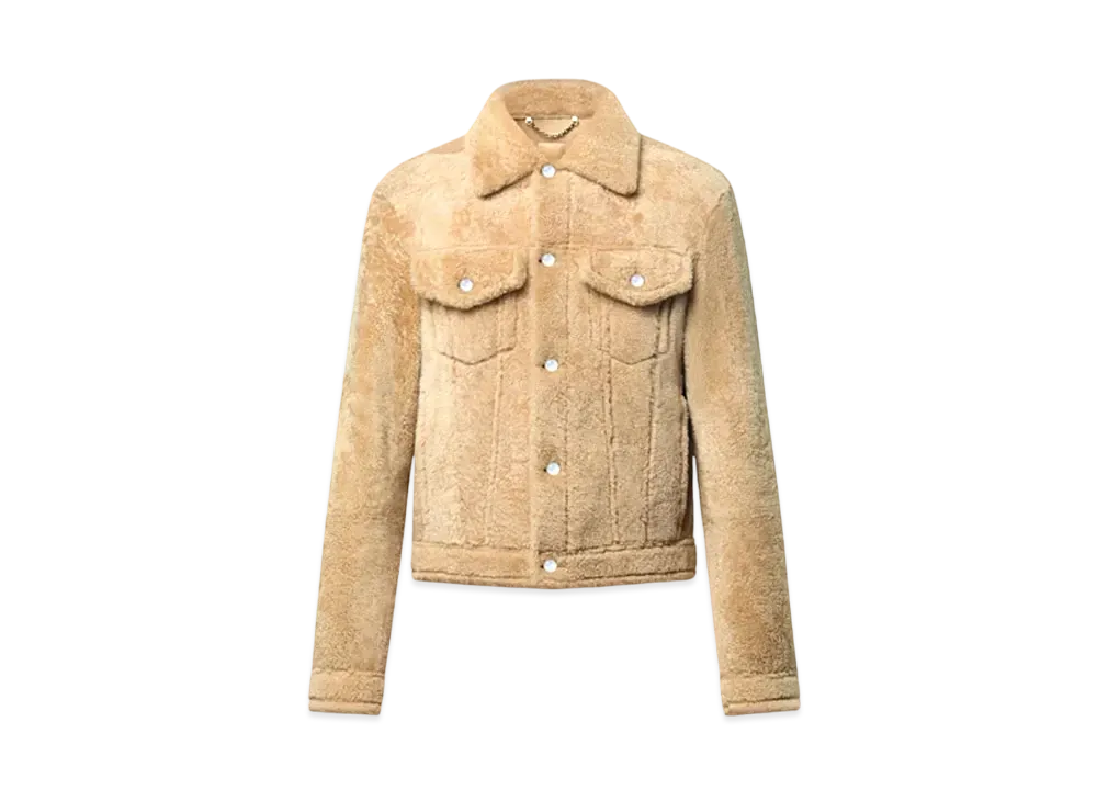 Louis Vuitton Shearling Trucker Jacket "Beige"