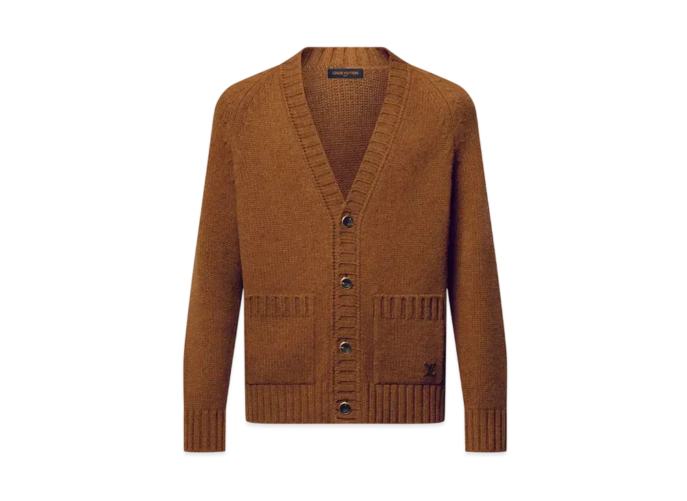 Louis Vuitton Cashmere Blend Cardigan "Downtown Brown"