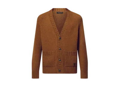 Louis Vuitton Cashmere Blend Cardigan "Downtown Brown"
