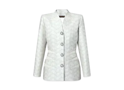 Louis Vuitton Damier Accent Collarless Blazer "Sesame"