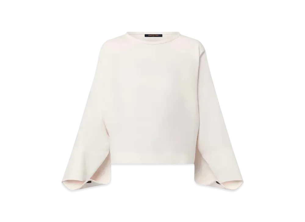Louis Vuitton Cape Sleeve Blouse "Off White"