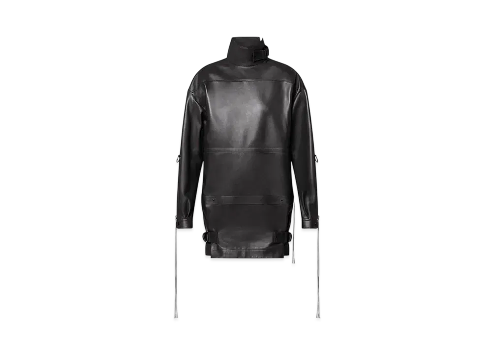 Louis Vuitton Cropped Leather Jacket "Noir"