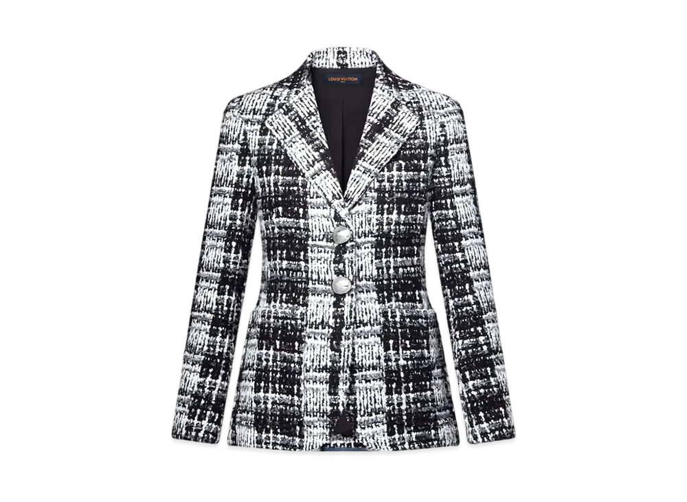 Louis Vuitton Graphic Tweed Blazer "Noir/Blanc"