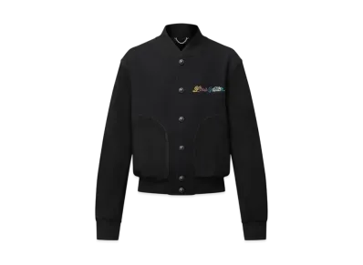 Louis Vuitton Men's Leather Mix Varsity Blouson "Noir"